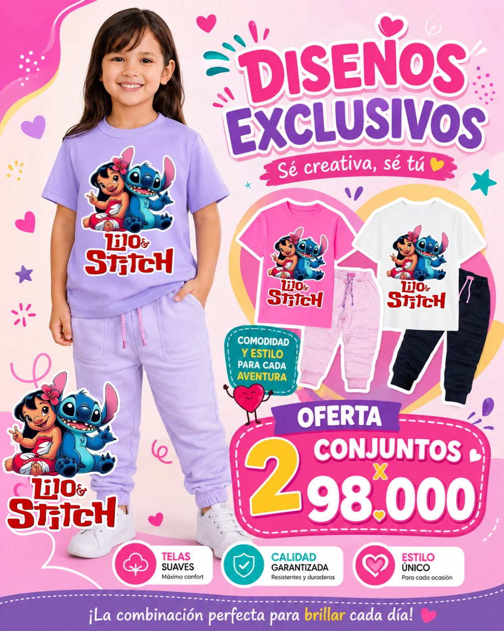 Lilo & Stitch conjunto infantil
