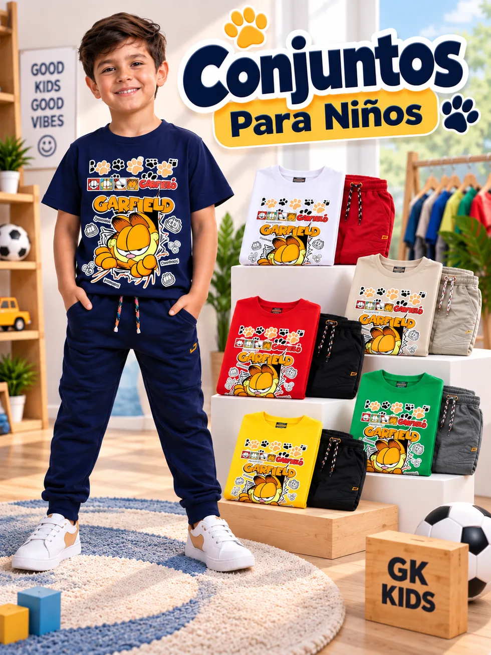 Garfield conjunto infantil