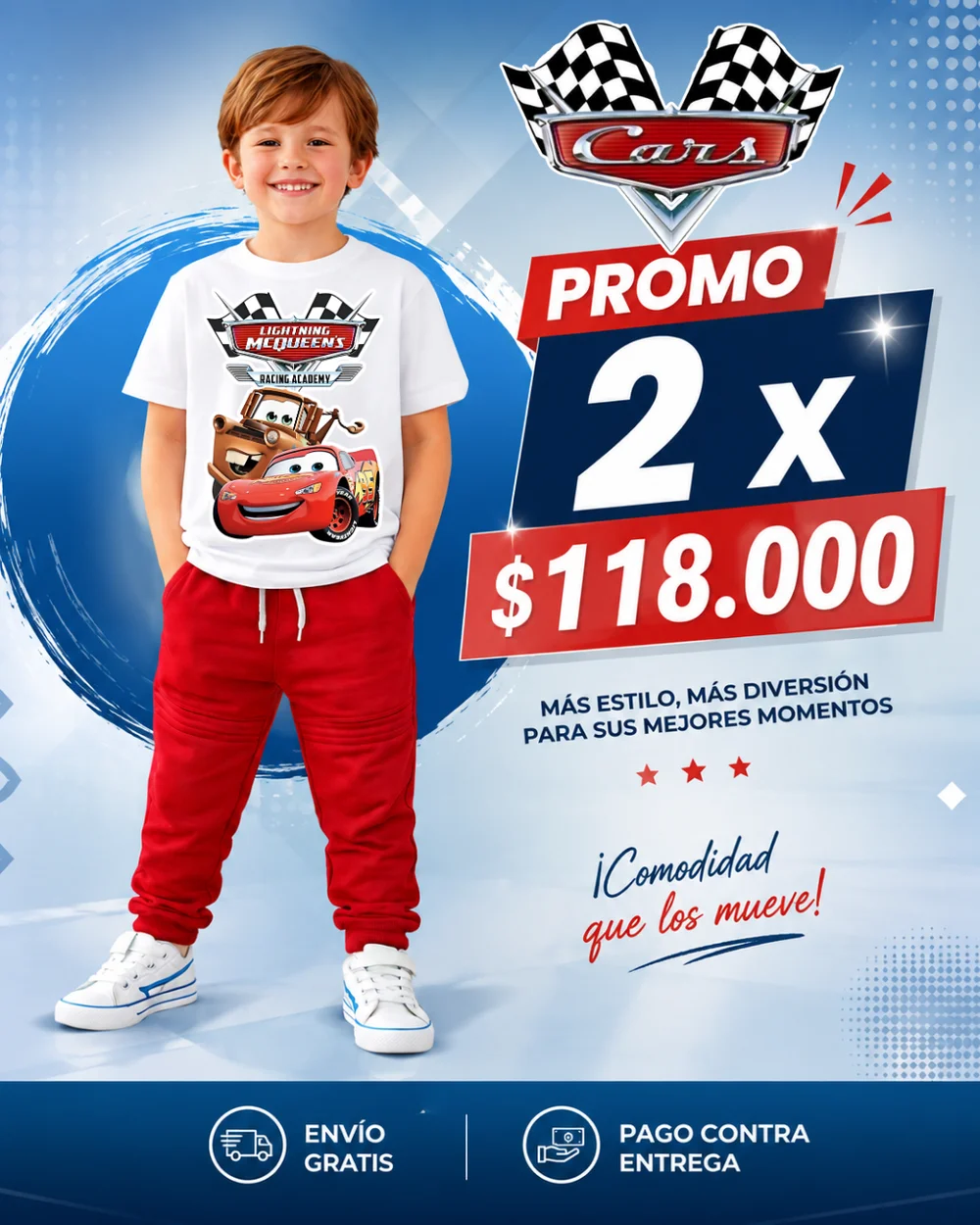 Cars conjunto infantil