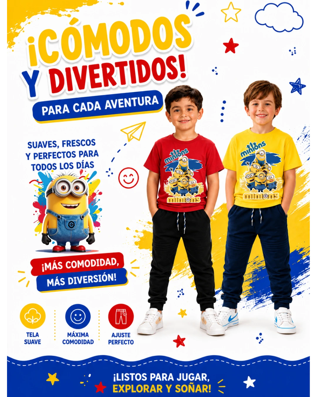 Minions conjunto infantil