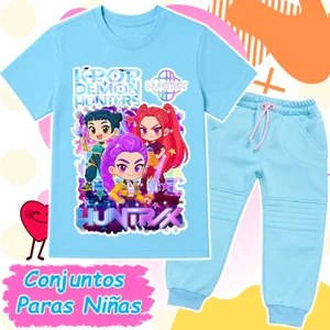 Conjunto Huntrix Azul-Cielo