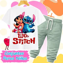 Conjunto Lilo y Stitch Verde Niña