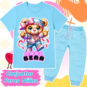 Conjunto Bear Cool Azul-Cielo