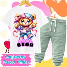 Conjunto Bear Cool Verde Niña